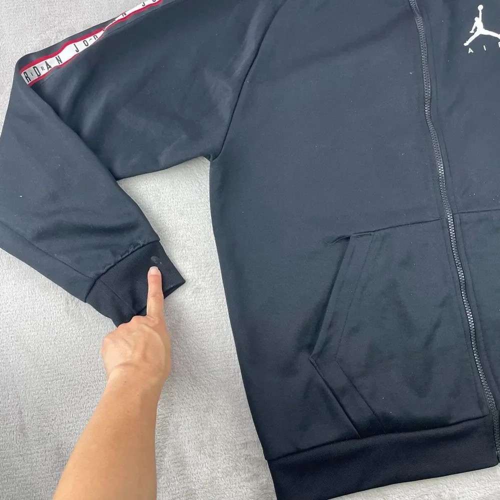Nike Air Jordan Jumpman Tricot Tracksuit Jacket Black AQ2691-010‎ Men's XL